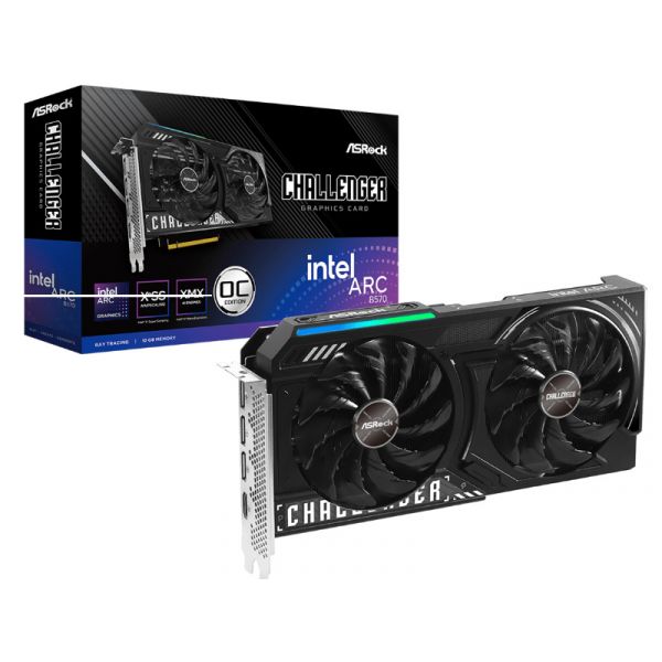 Asrock Videókártya Arc B570 Challenger OC 10GB (B570 CL 10GO)